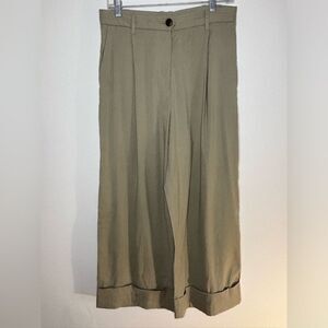 Rag & Bone GUC green cuffed wide leg pants Size 6